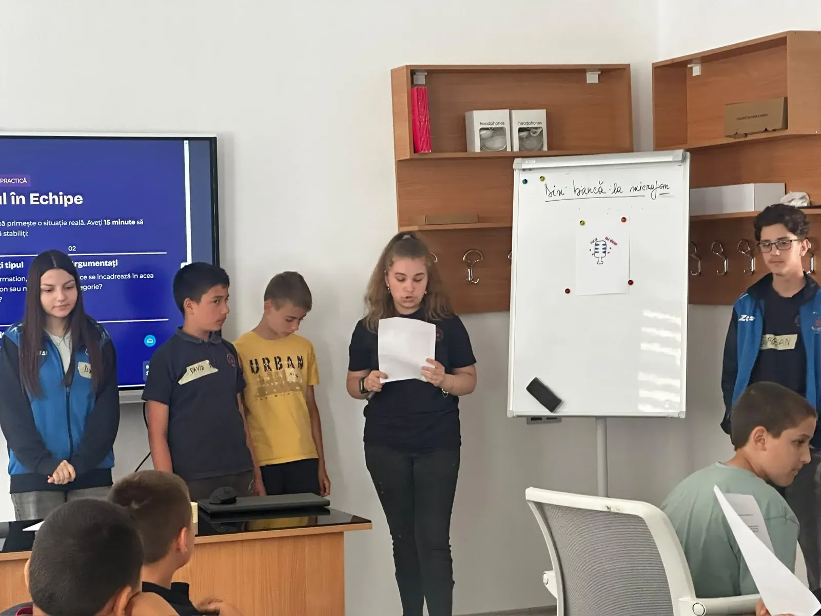 Ioana leading a workshop